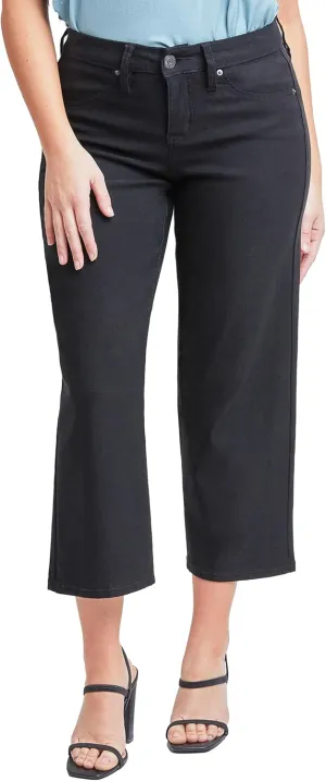 Royalty For Me Womens Women's Hyperstretch High Rise Wide Leg Flood Pantspants