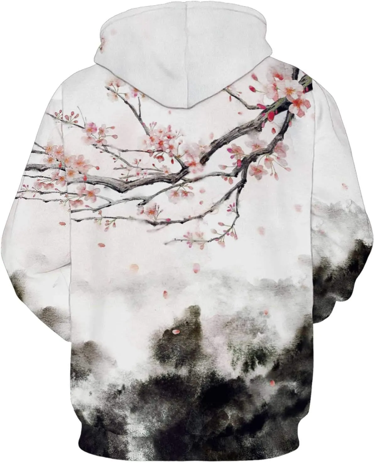 SANKILL Graphic Hoodies for Men Funny Novelty Pullover Sweatshirt Xmas Gifts Black red Anime Hoodie Cool Designs Rapper
