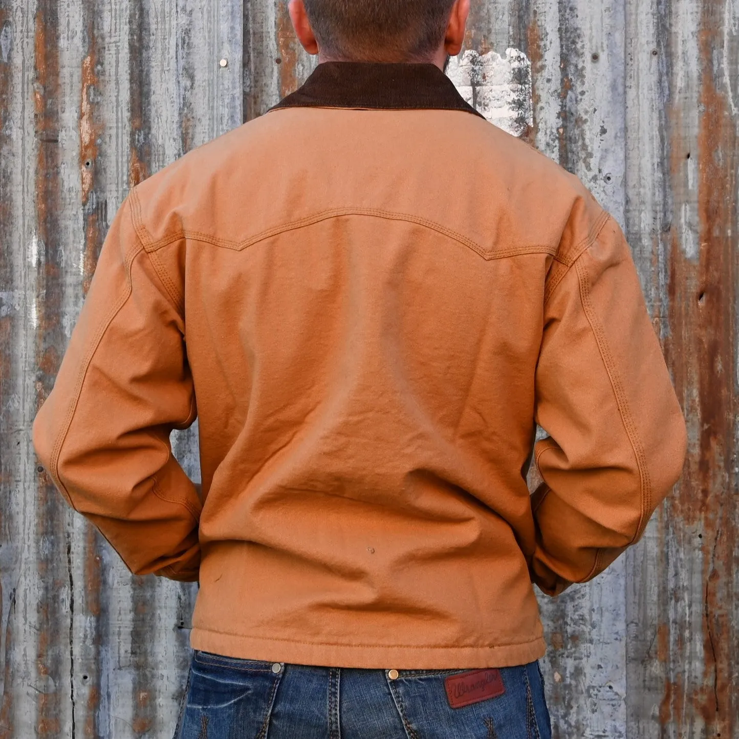 Schaefer Blanket Lined Vintage Brush Jacket in Saddle