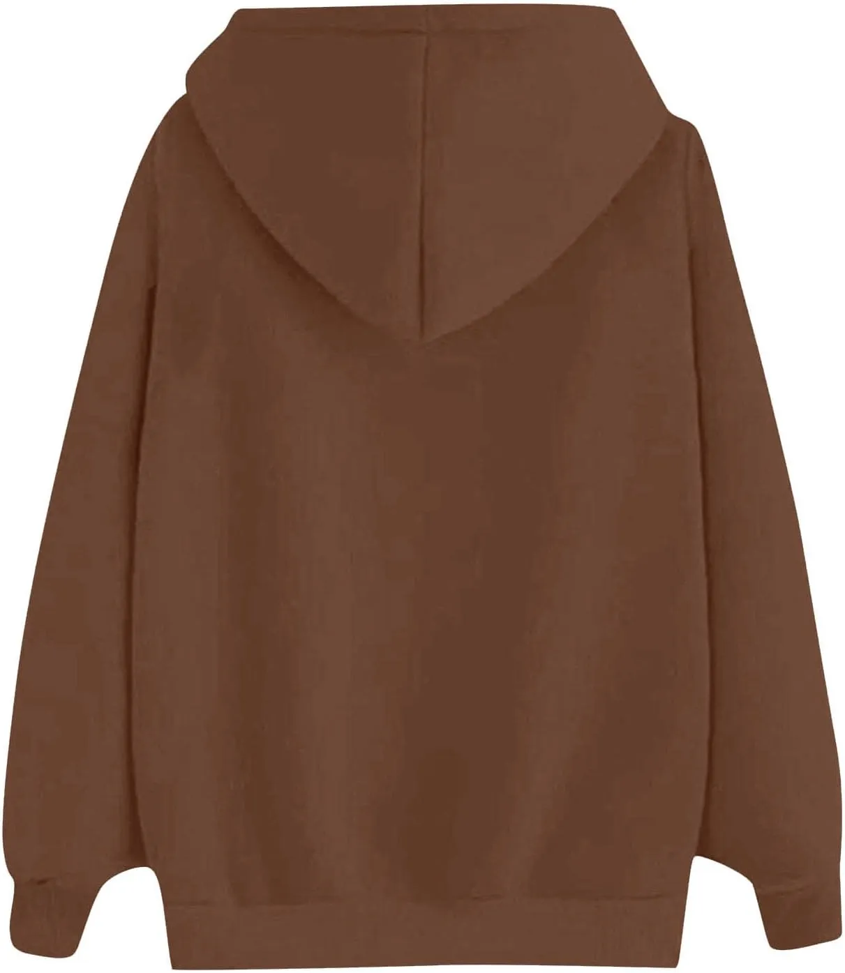 SMIDOW Oversized Hoodies For Women Casual Fall Fashion Pullover Tops Solid Loose Comfy Hooded Sweatshirts 2023