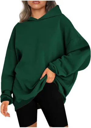 SMIDOW Womens Oversized Hoodies Sweatshirts Fleece Hooded Pullover Tops Sweaters Casual Fall Fashion Outfits 2023 y2k Clothes