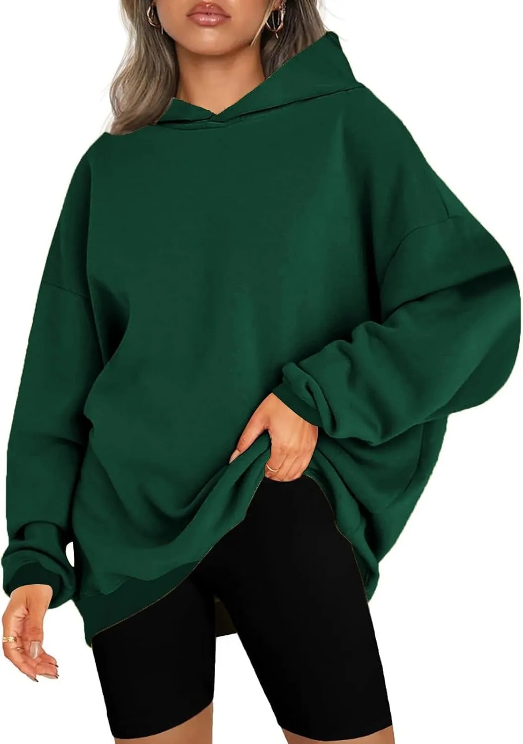 SMIDOW Womens Oversized Hoodies Sweatshirts Fleece Hooded Pullover Tops Sweaters Casual Fall Fashion Outfits 2023 y2k Clothes