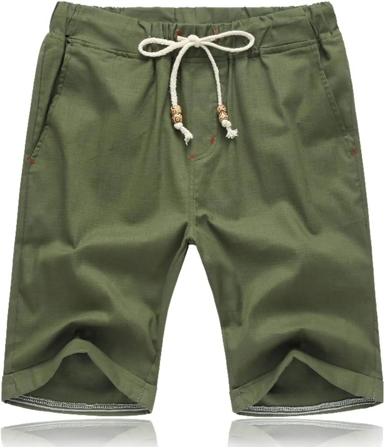 STICKON Men's Shorts Casual Classic Fit Drawstring Summer Beach Shorts with Elastic Waist and Pockets