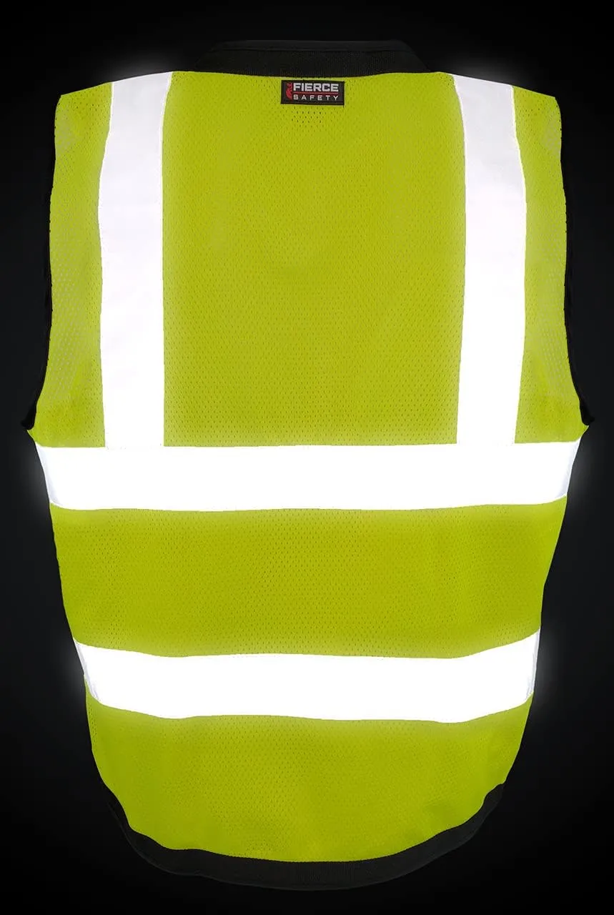 SU300G Surveyors Class 2 Green Reflective Vest with Tablet Pockets | Meets ANSI/ISEA Standards