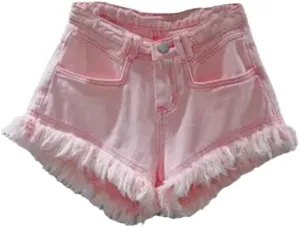Summer Woman Denim Shorts High Waist Ripped Jeans Shorts Sexy Female Short Pants