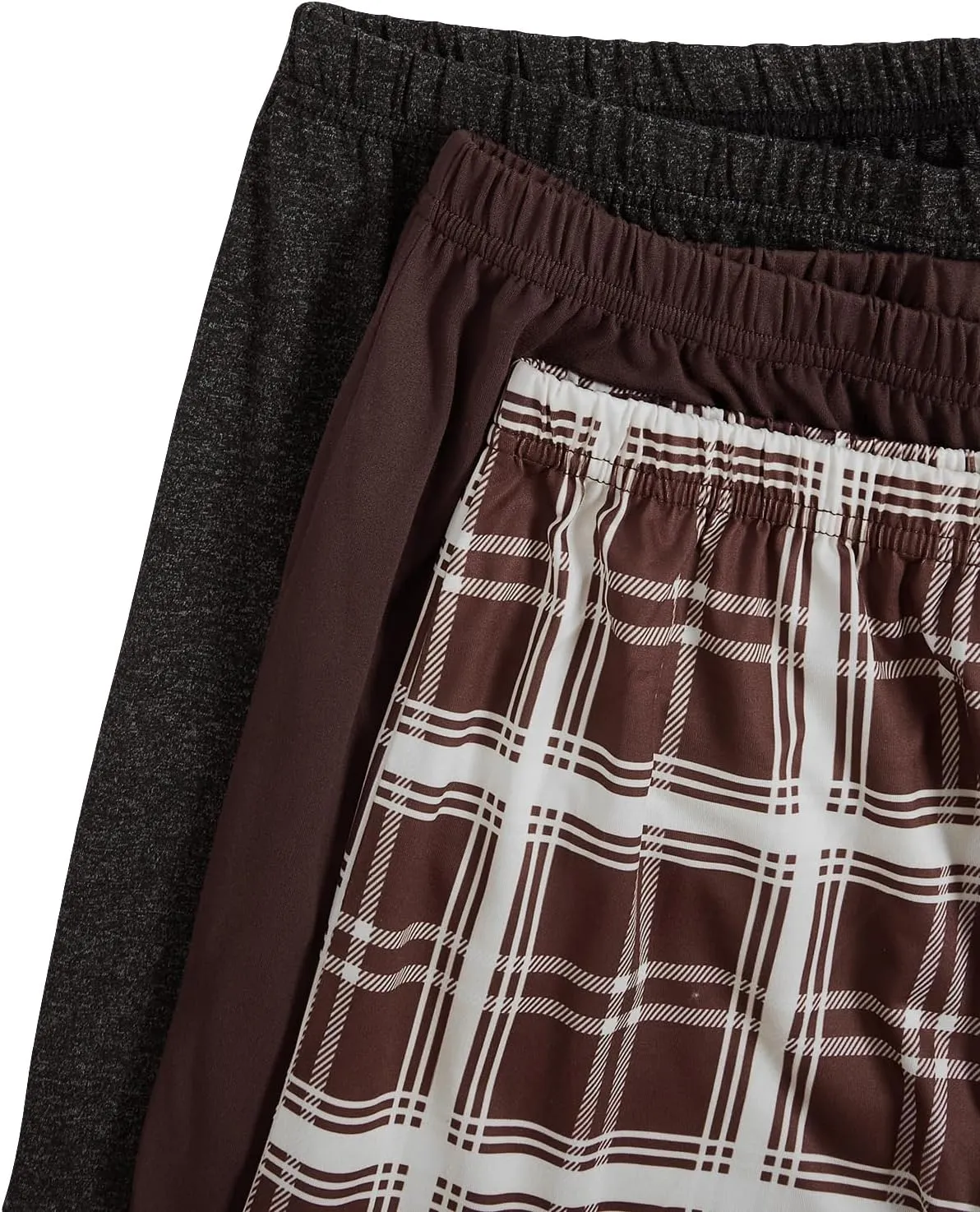 SweatyRocks Women's 3 Pack Plus Size Pajama Shorts Elastic High Waisted Lounge Sleep Shorts