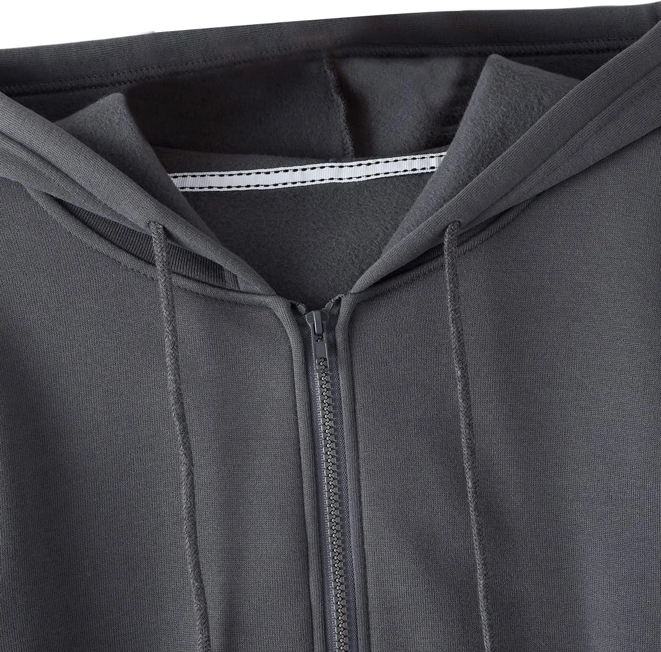SweatyRocks Women's Long Sleeve Drawstring Full Zip Hooded Jacket Crop Sweatshirt