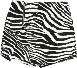 SweatyRocks Women's Metallic High Waist PU Leather Shorts Wide Leg Stretchy Shorts Hot Pants