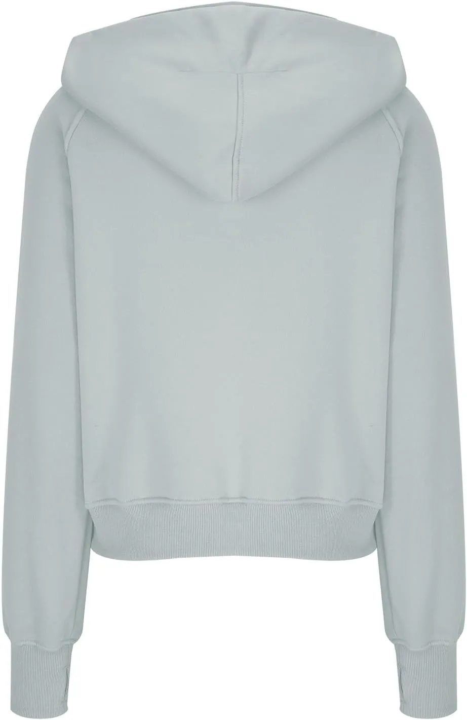 TANGNADE Hooded Sweatshirts Women Half Zip Cropped Fleece Pullover Quarter Zipper Thumb Hole Hoodies with Pockets