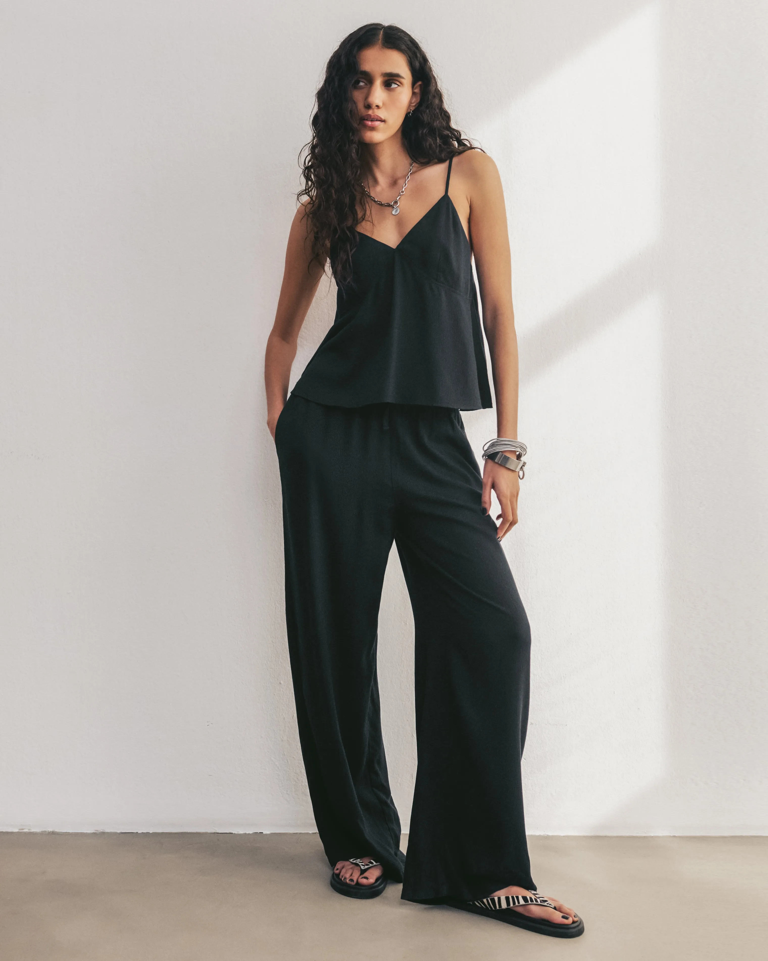 The Black Flowy Pants