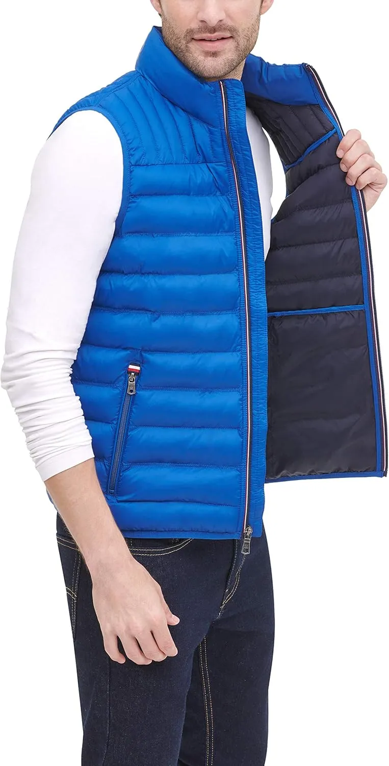 Tommy Hilfiger mens Lightweight Packable Puffer Vest Jacket (Standard and Big & Tall)