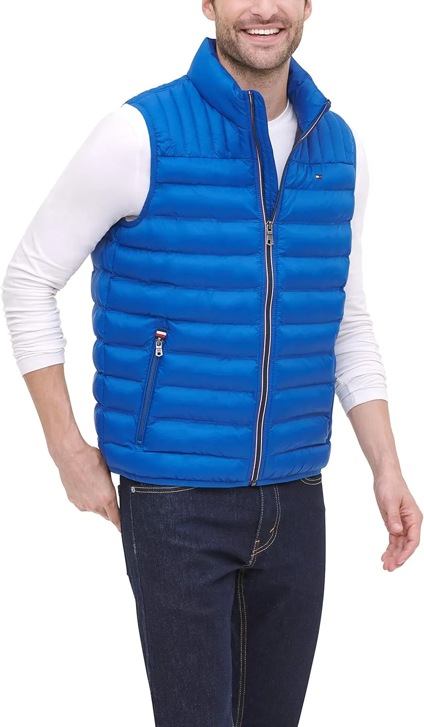Tommy Hilfiger mens Lightweight Packable Puffer Vest Jacket (Standard and Big & Tall)