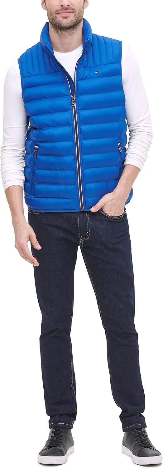 Tommy Hilfiger mens Lightweight Packable Puffer Vest Jacket (Standard and Big & Tall)