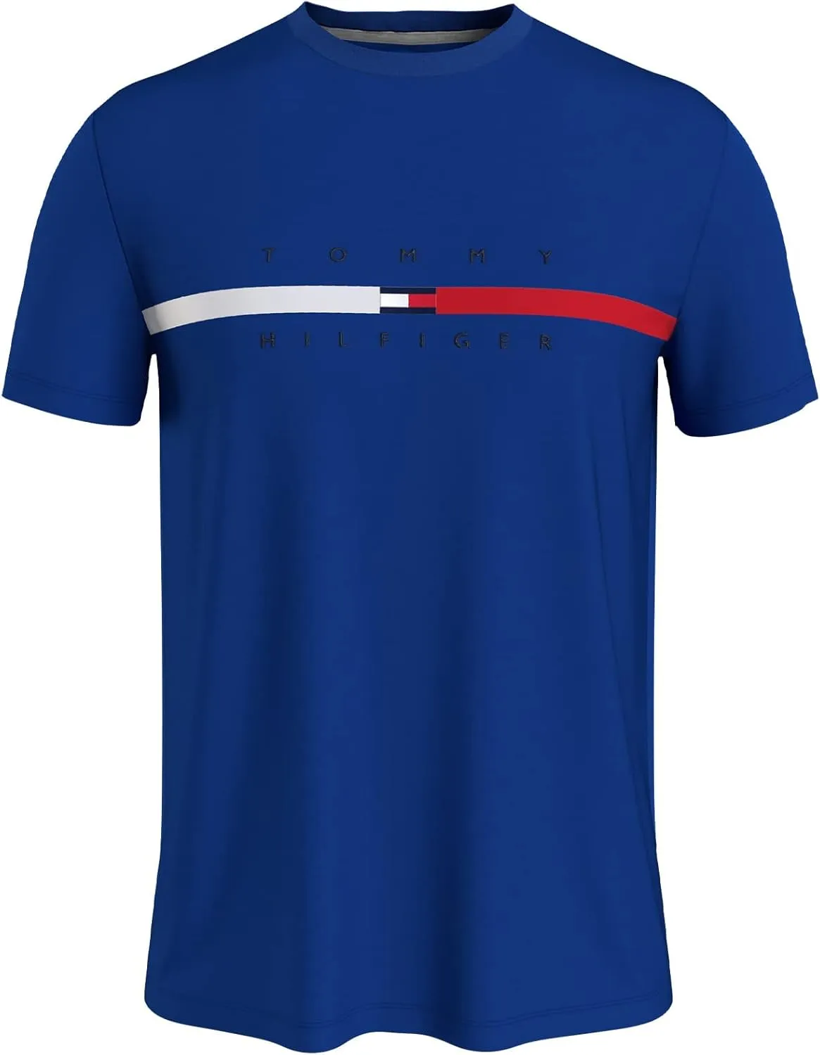 Tommy Hilfiger Men's Short Sleeve Signature Stripe Graphic T-shirt