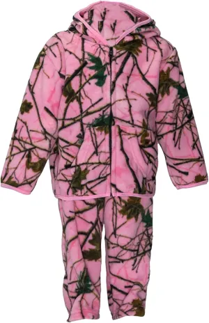 TrailCrest Treel Infant - Toddler Camo Full Zip Hoodie Sweatshirt Fleece Jacket & Pants Set