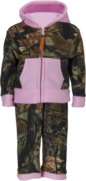 TrailCrest Treel Infant - Toddler Camo Full Zip Hoodie Sweatshirt Fleece Jacket & Pants Set
