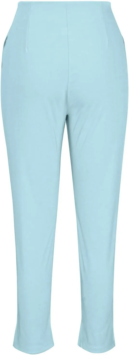 Uillui Dressy Pants for Women High Waist Slim Fit Straight Leg Pants Business Casual Work Office Pants Stretch Yoga Trousers