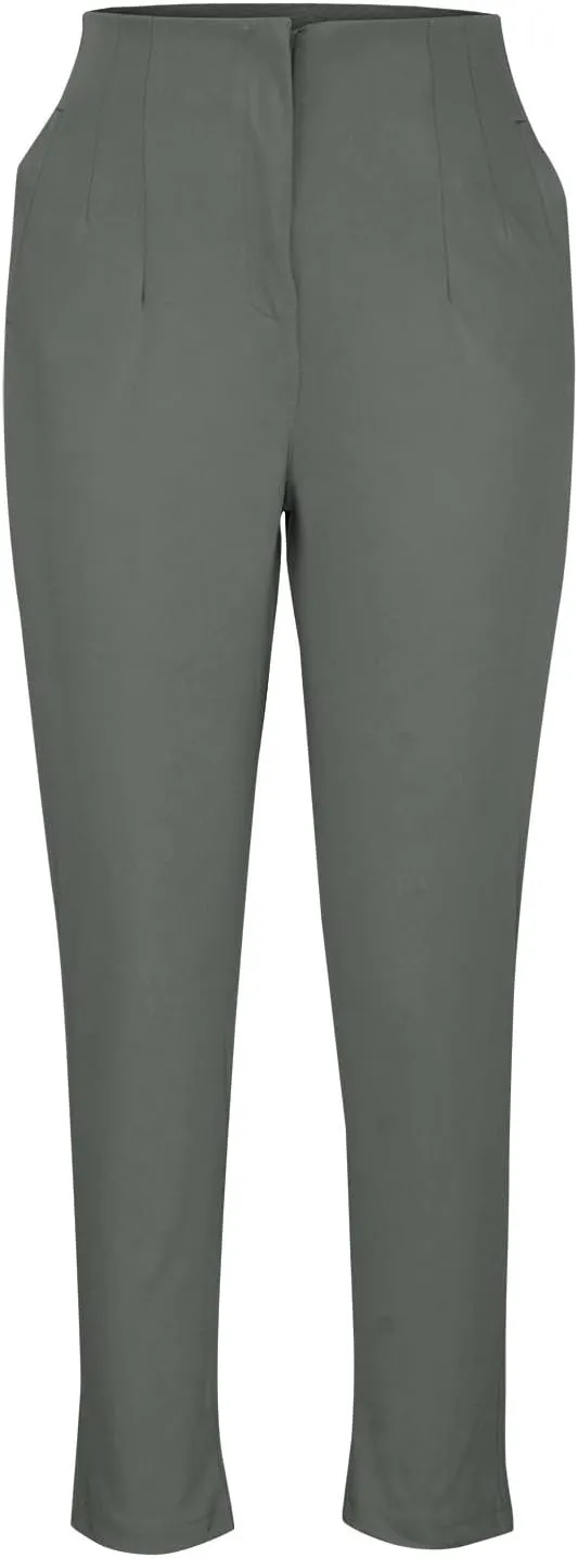 Uillui Dressy Pants for Women High Waist Slim Fit Straight Leg Pants Business Casual Work Office Pants Stretch Yoga Trousers