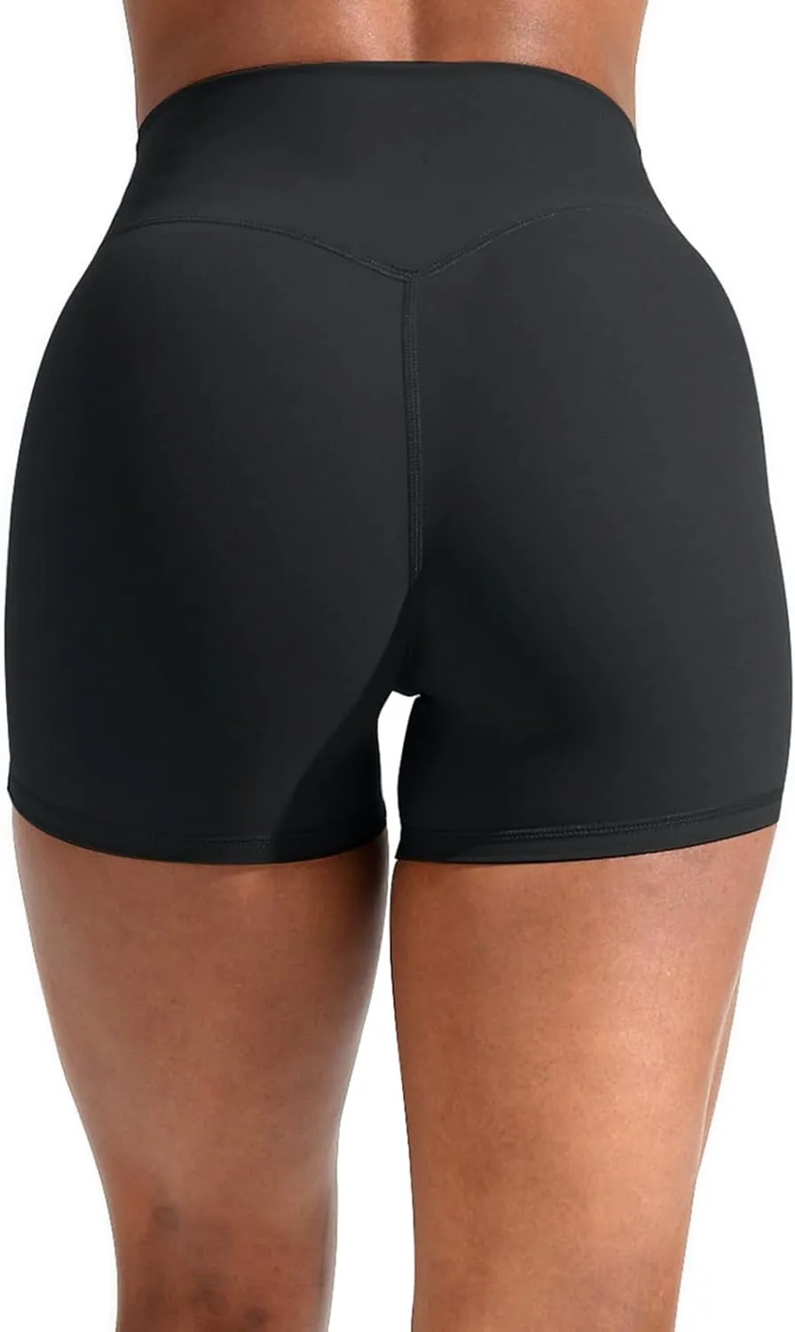 Unthewe Women's Workout Gym Biker Shorts High Waisted Athletic Booty Yoga Shorts with Tummy Control