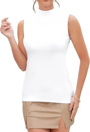 UNTYHOTS Women Mock Turtleneck Long Sleeve T Shirt Top Clothing