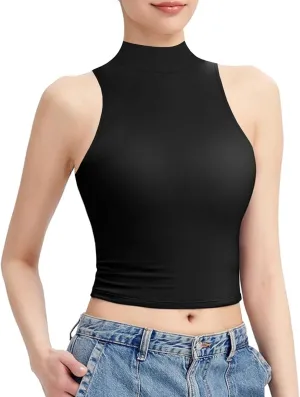 UNTYHOTS Women Mock Turtleneck Long Sleeve T Shirt Top Clothing