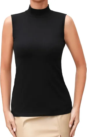 UNTYHOTS Women Mock Turtleneck Long Sleeve T Shirt Top Clothing