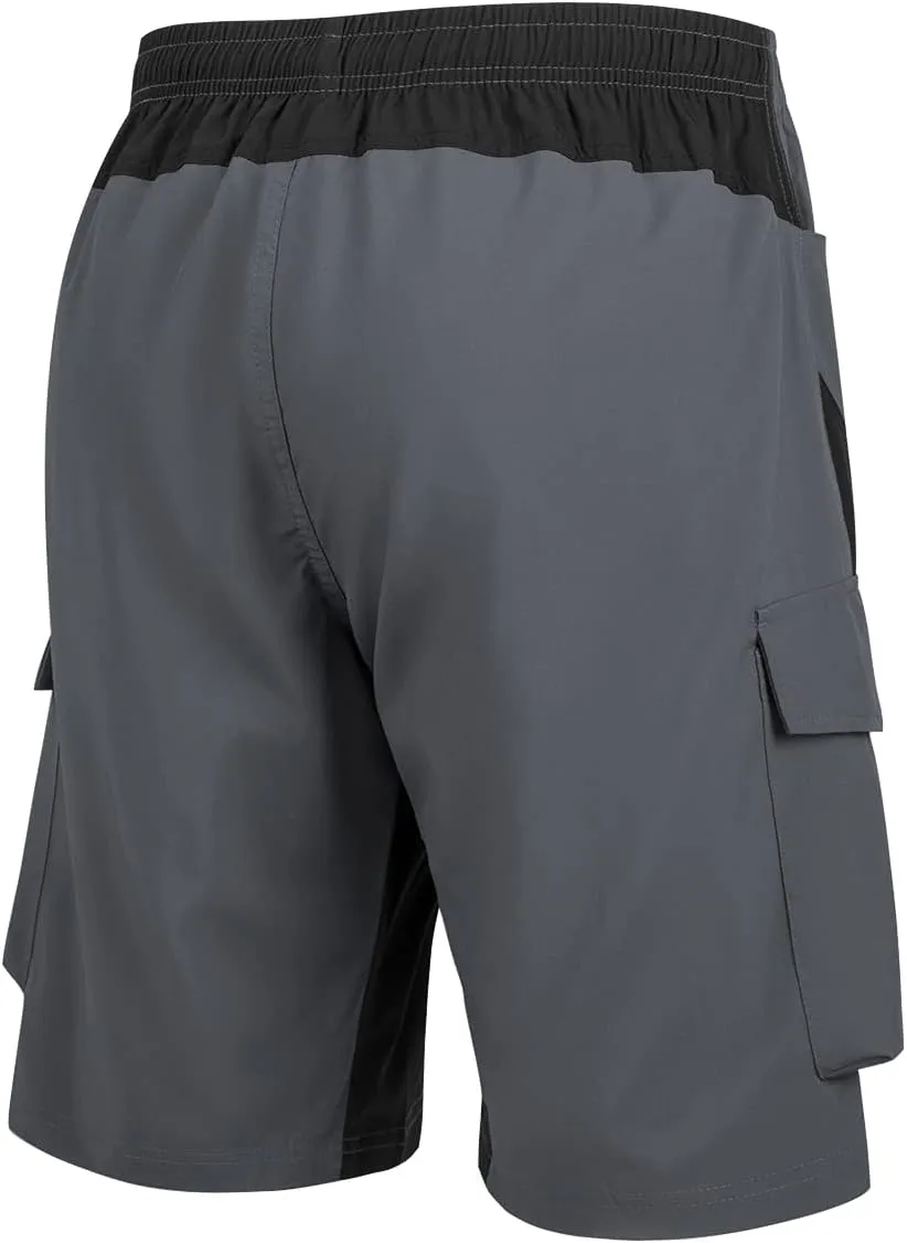 VAYAGER Men's Hiking Cargo Shorts Lightweight Multi Pocket Casual Outdoor Travel Shorts for Fishing Camping
