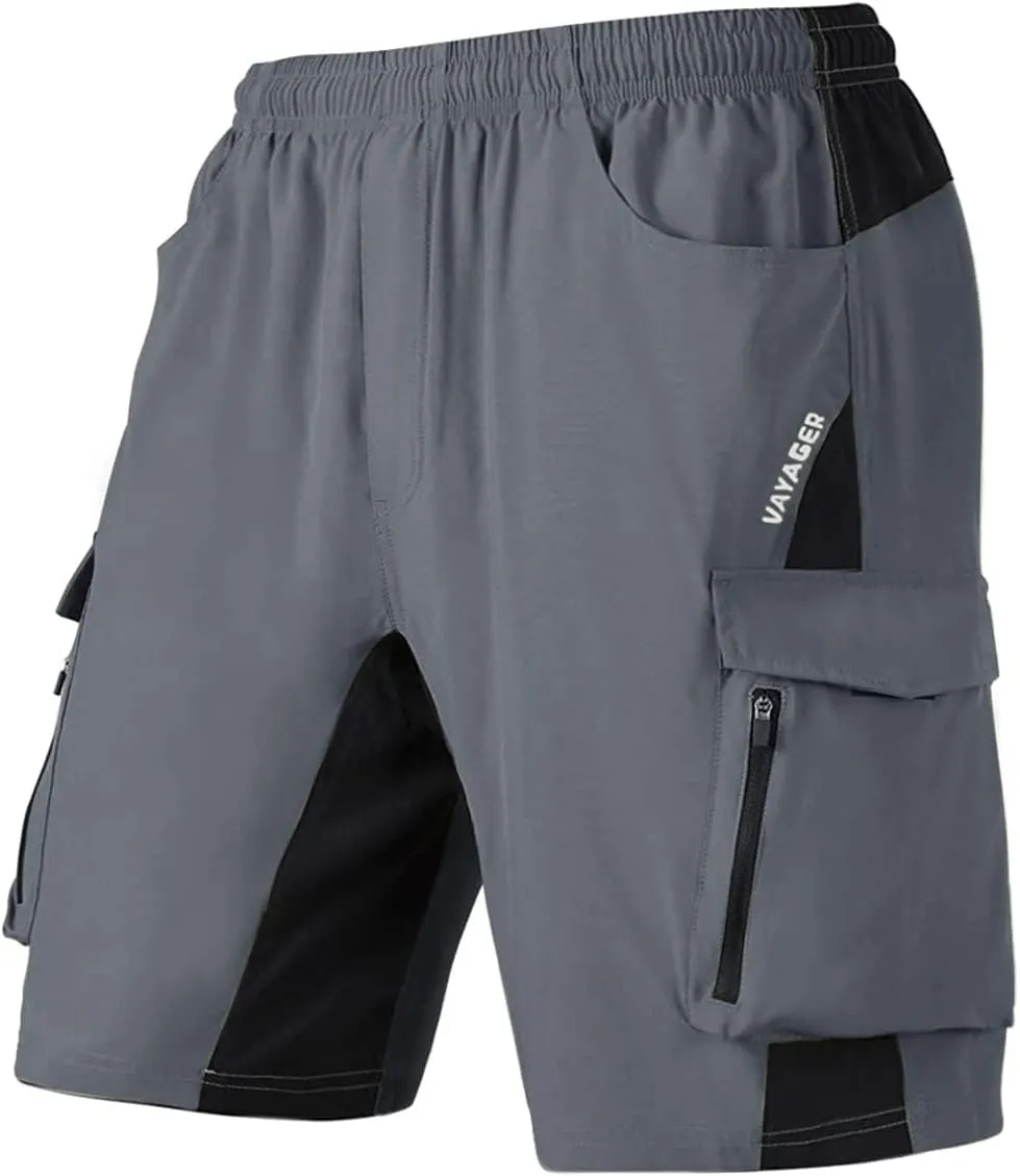 VAYAGER Men's Hiking Cargo Shorts Lightweight Multi Pocket Casual Outdoor Travel Shorts for Fishing Camping