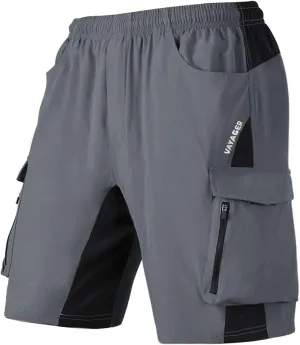 VAYAGER Men's Hiking Cargo Shorts Lightweight Multi Pocket Casual Outdoor Travel Shorts for Fishing Camping
