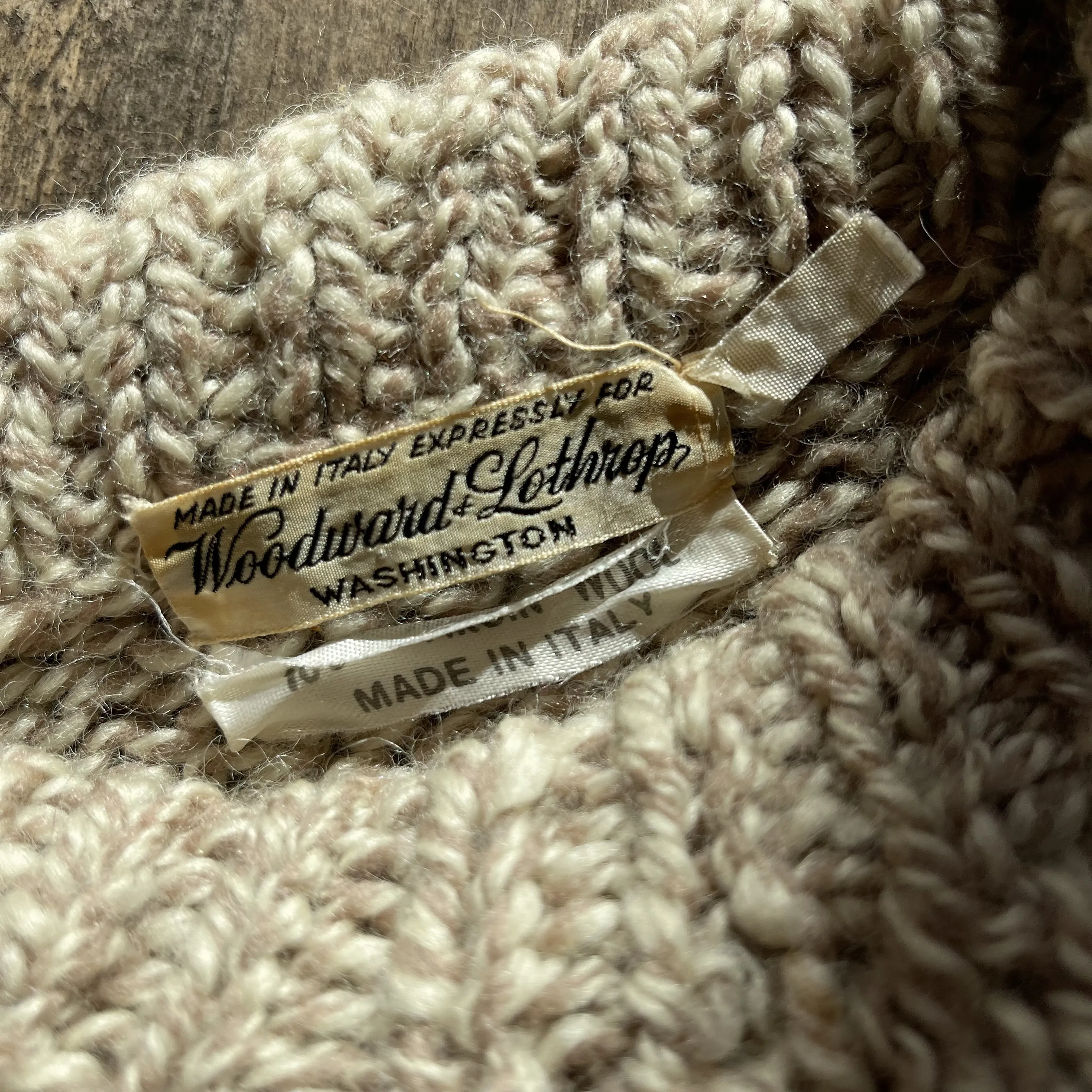 Vintage 60s Italian Chuncky Knit Sweater