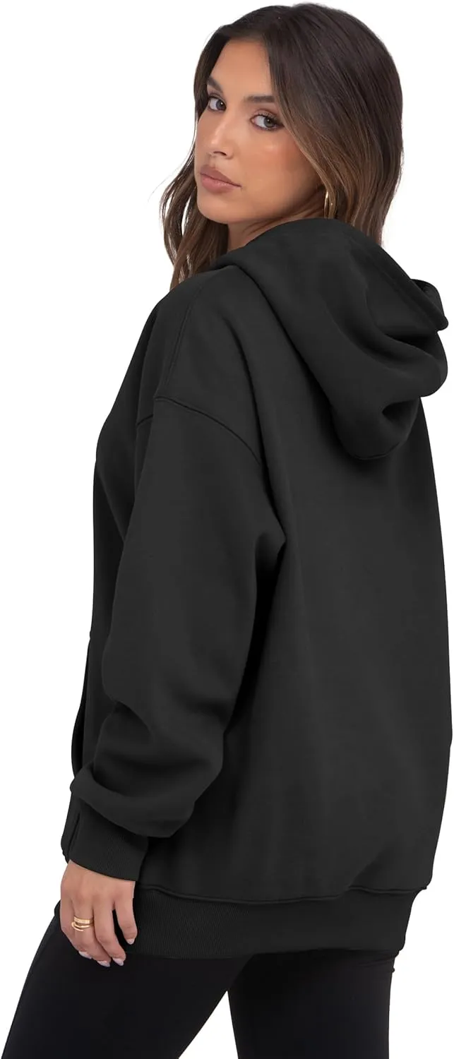 VIUTIL Womens Oversized Hoodies Fleece Loose Hooded Sweatshirt Fall Winter Outfits 2025 Trendy Clothes