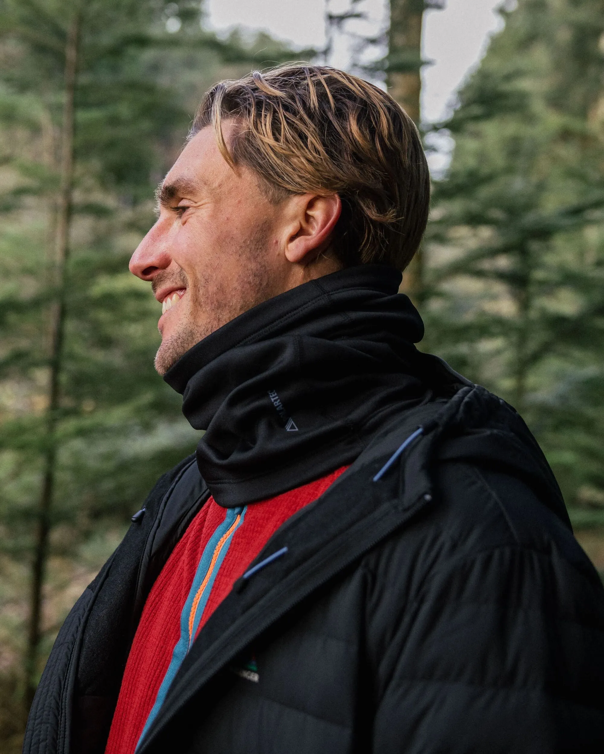Wintergreen Recycled Polartec Thermal Neck Gaiter - Black