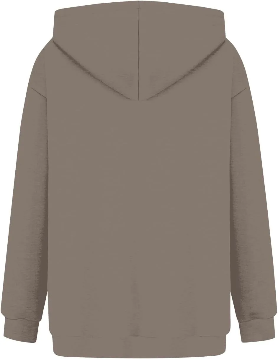 Women's Camo Hoodie Maple-Leaf Print Oversized Sweatshirt Fleece Hooded Sweatshirts with Pocket Casual Fall Pullover