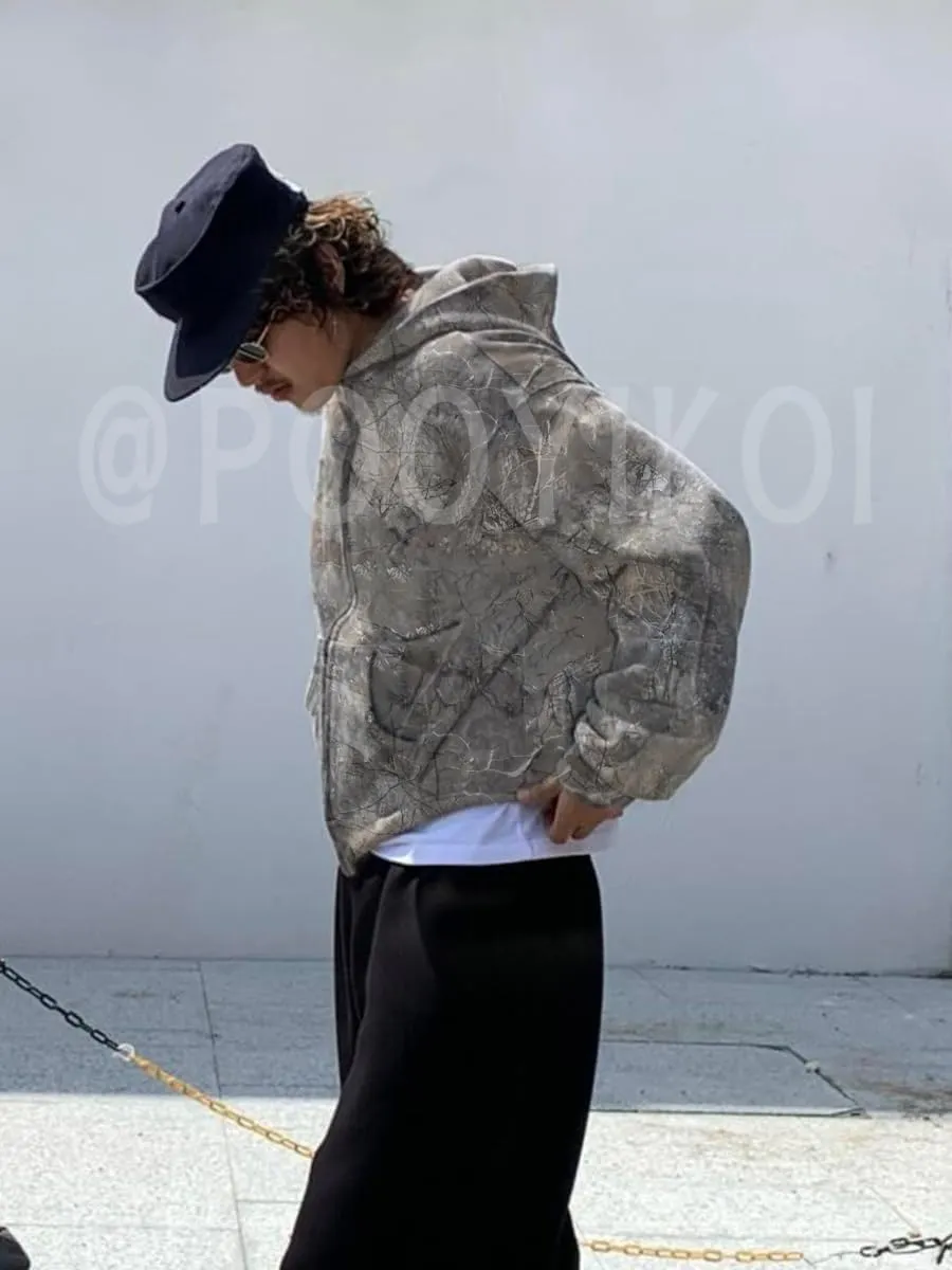 Womens Camo Hoodie Y2k Oversized Leopard Print Hoodie Vintage Long Sleeve Sweatshirts Pullover Jackets Streetwear