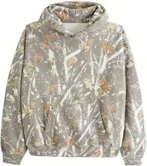 Womens Camo Hoodies Long Sleeve Pullover Fleece Oversized Sweaters Casual Sweatshirt for Teen Girls Tops with PocketW9