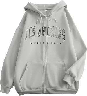 Women's Cute Hoodies Graphic Preppy Sweatshirts for Teen Girls Long Sleeve Pullovers Fall Outfits with Pockets