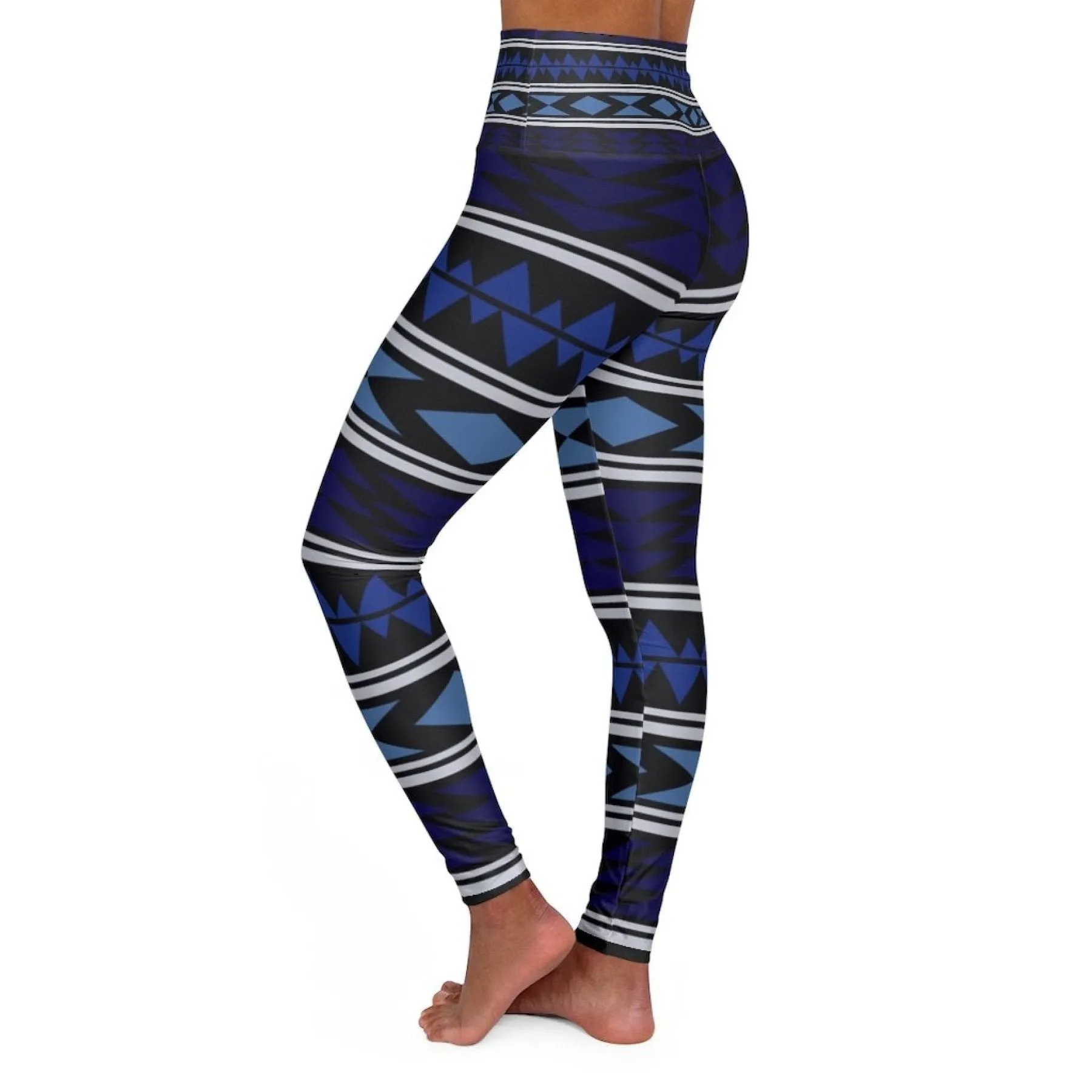 Womens High-waist Fitness Legging Yoga Pants - Dark Blue Chic Boho