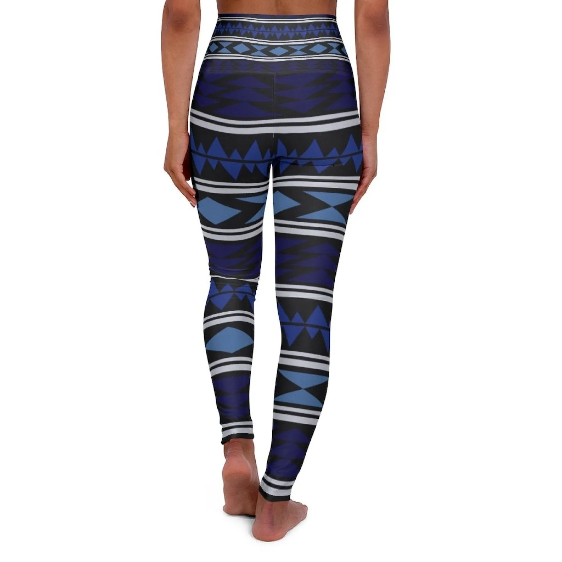 Womens High-waist Fitness Legging Yoga Pants - Dark Blue Chic Boho