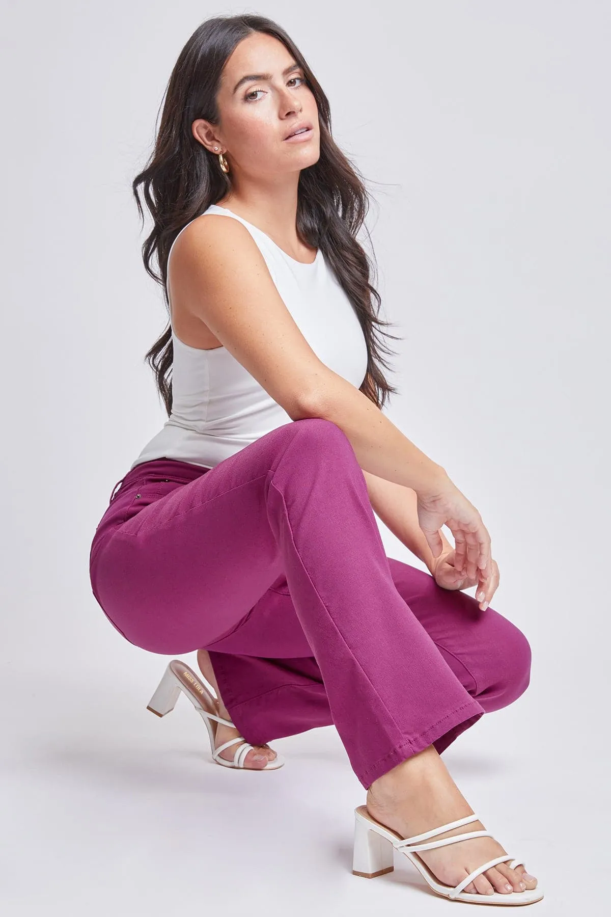 Women's Hyperstretch Bootcut Pants, Dark Ruby