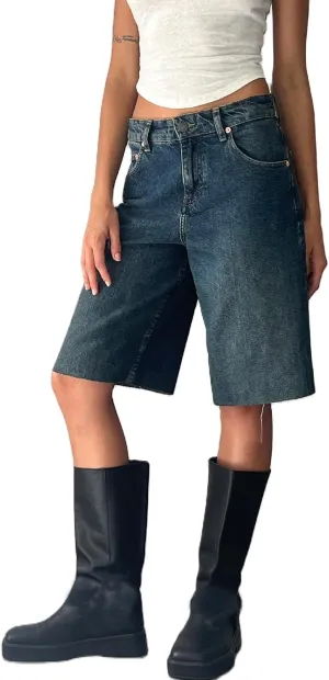 Womens Jean Shorts High Waist Straight Leg Baggy Denim Shorts Summer Casual Going Out Hot Short Pants