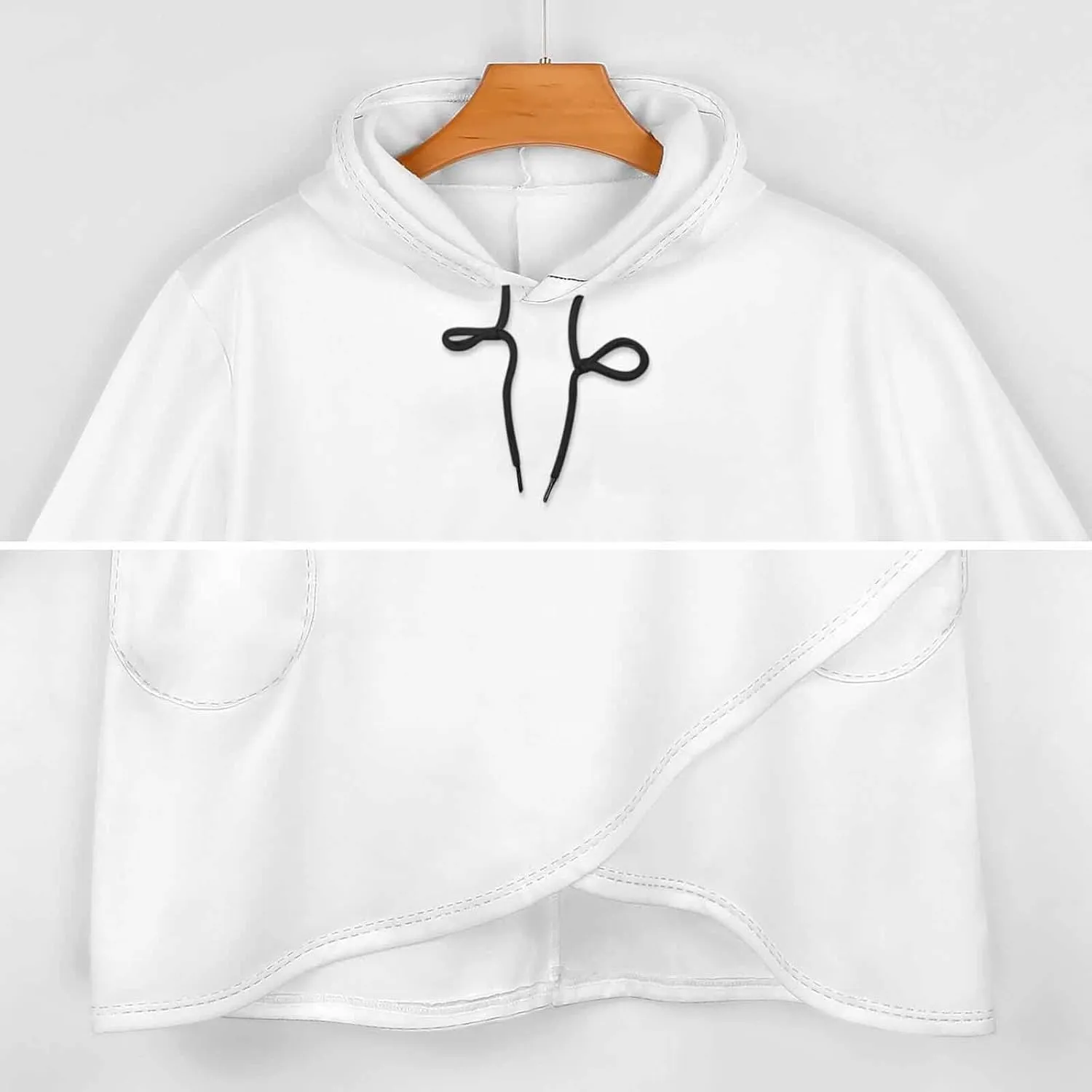 Womens' Long-sleeve Cloak Style Halloween Party Hoodies Layered Modern Loose Fit