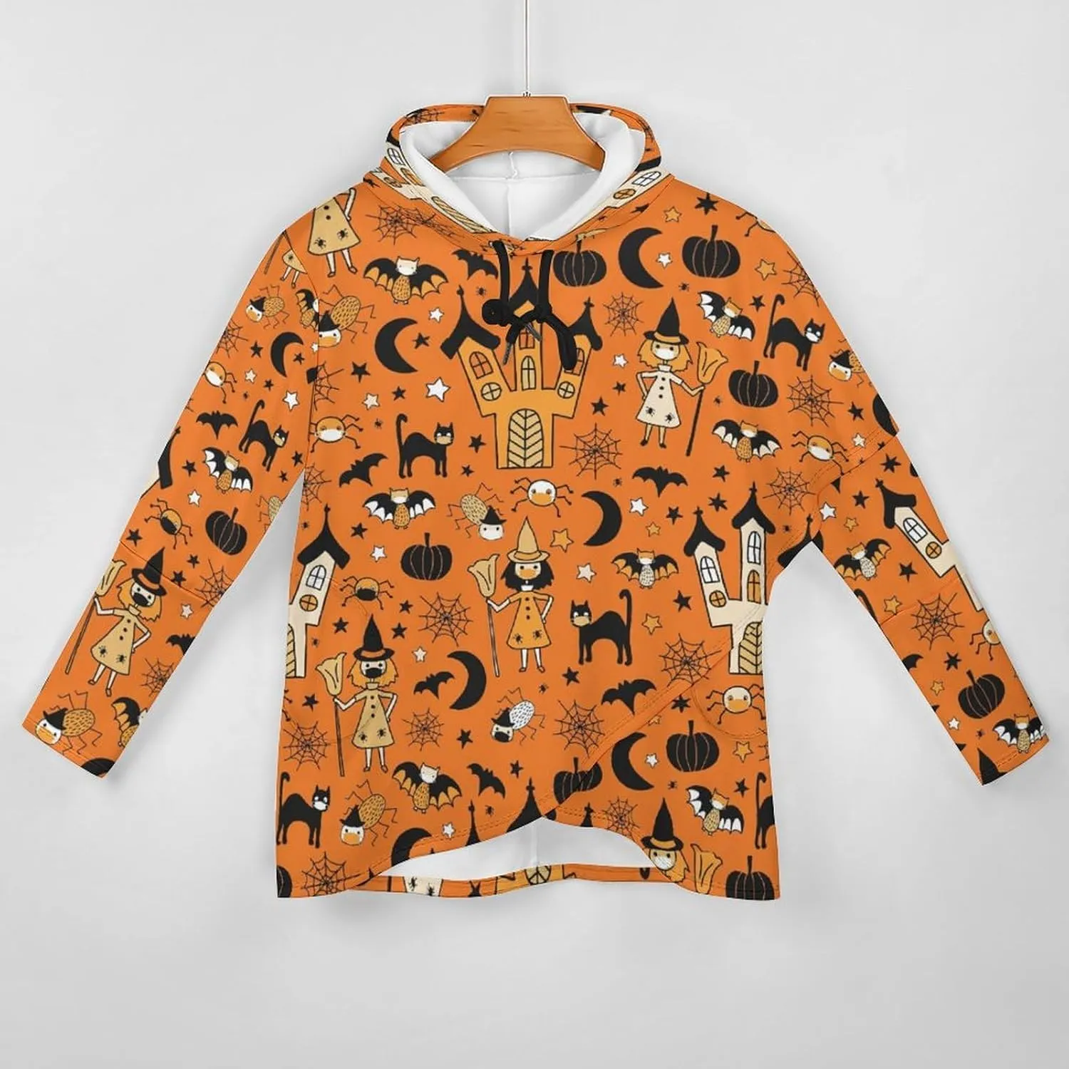 Womens' Long-sleeve Cloak Style Halloween Party Hoodies Layered Modern Loose Fit