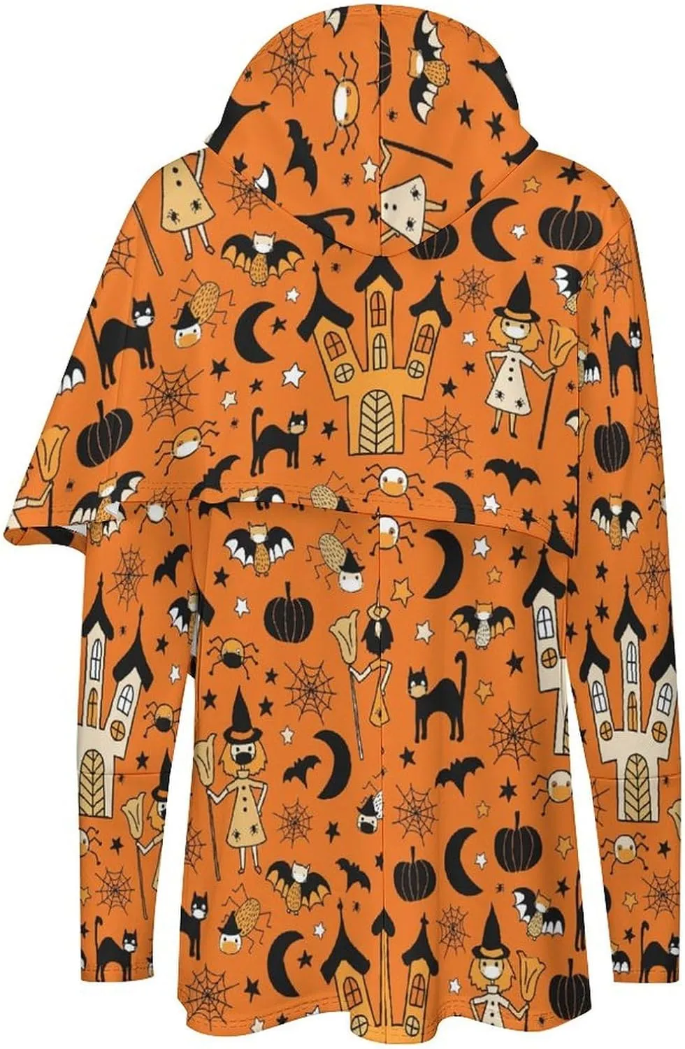 Womens' Long-sleeve Cloak Style Halloween Party Hoodies Layered Modern Loose Fit