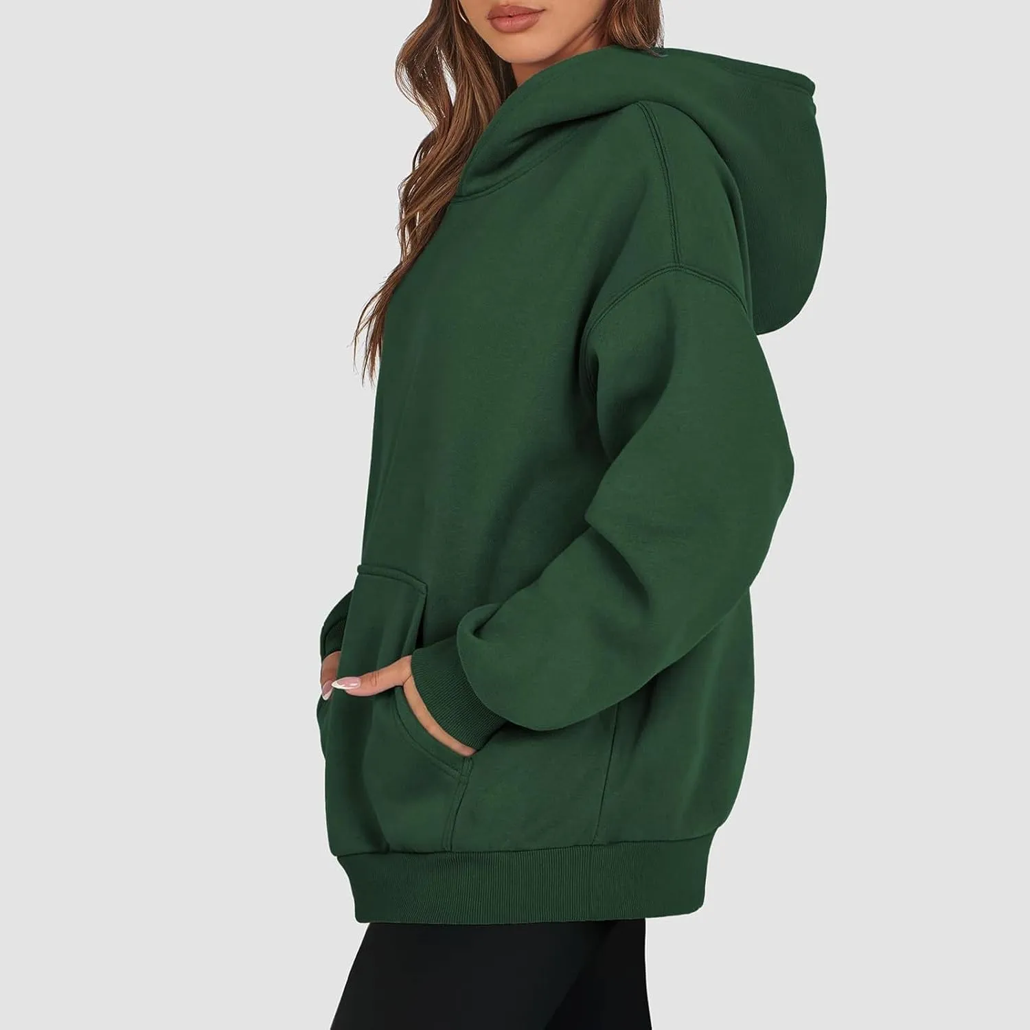 Womens Oversized Hoodies Fleece Sweatshirts Long Sleeve Sweaters Pullover Fall Clothes With Pocket 2024