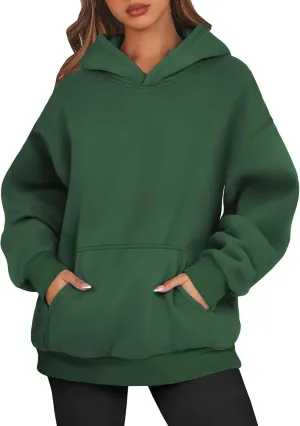 Womens Oversized Hoodies Fleece Sweatshirts Long Sleeve Sweaters Pullover Fall Clothes With Pocket 2024