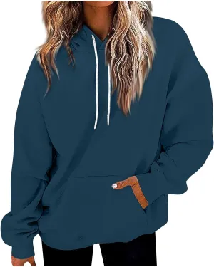 Womens Oversized Hoodies Neon Print Sweatshirt Fall Thin Long Sleeve Gradient Pullover Trendy Tie Dye Ombre Sweater