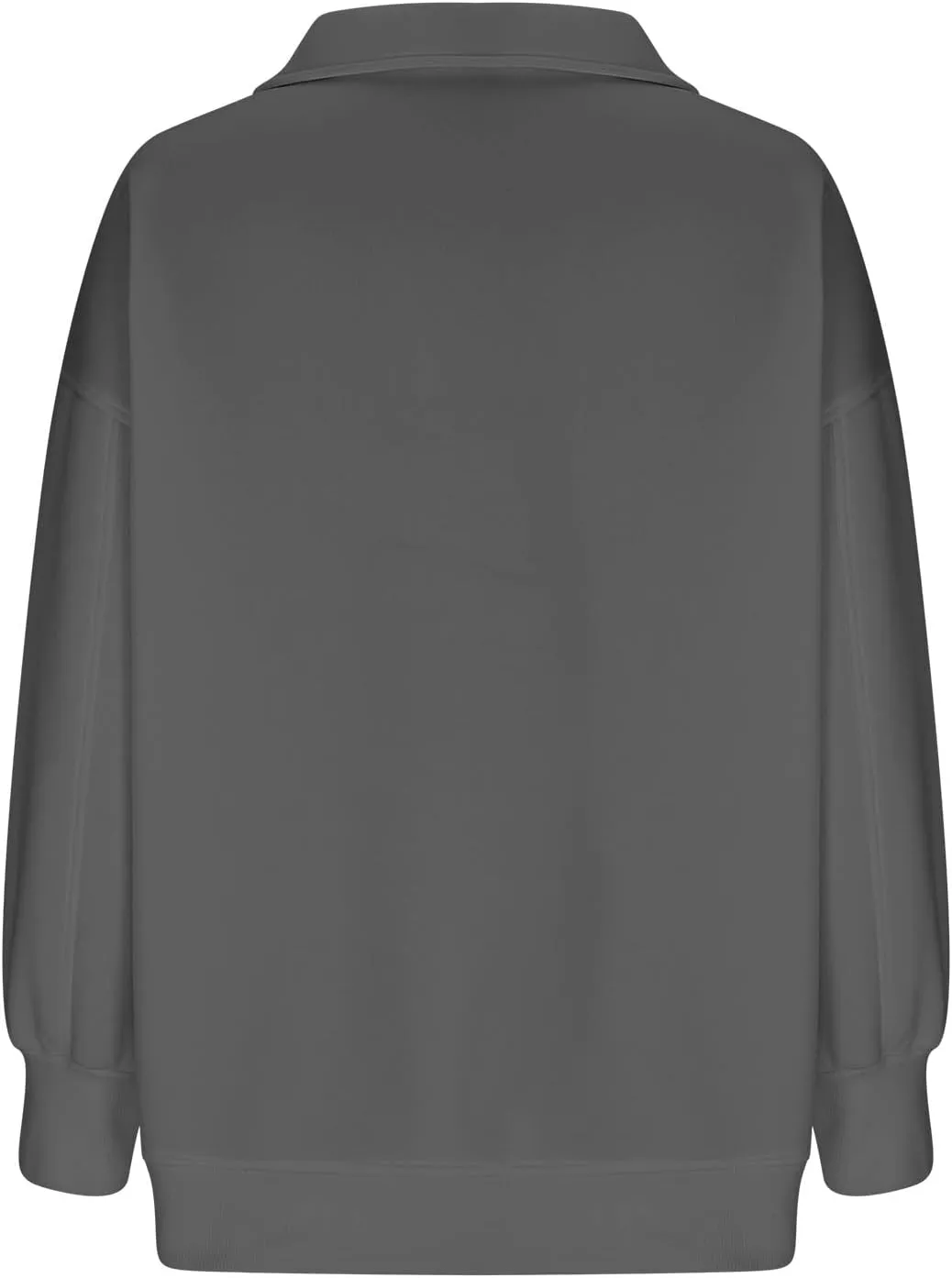 Women's Oversized Quarter Half Zip Hoodies Sweatshirt,Casual V Neck Long Sleeve Pullover Tunic Comfy Basic Tops