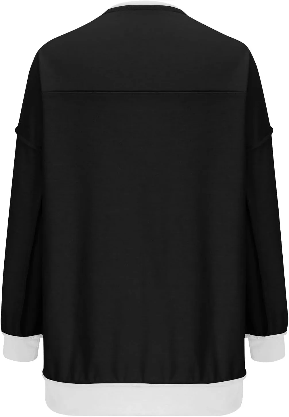 Womens Oversized Sweatshirts 2024 Fashion Fall Hoodies Long Sleeve V Neck Button Down Pullover Loose Fit Tops