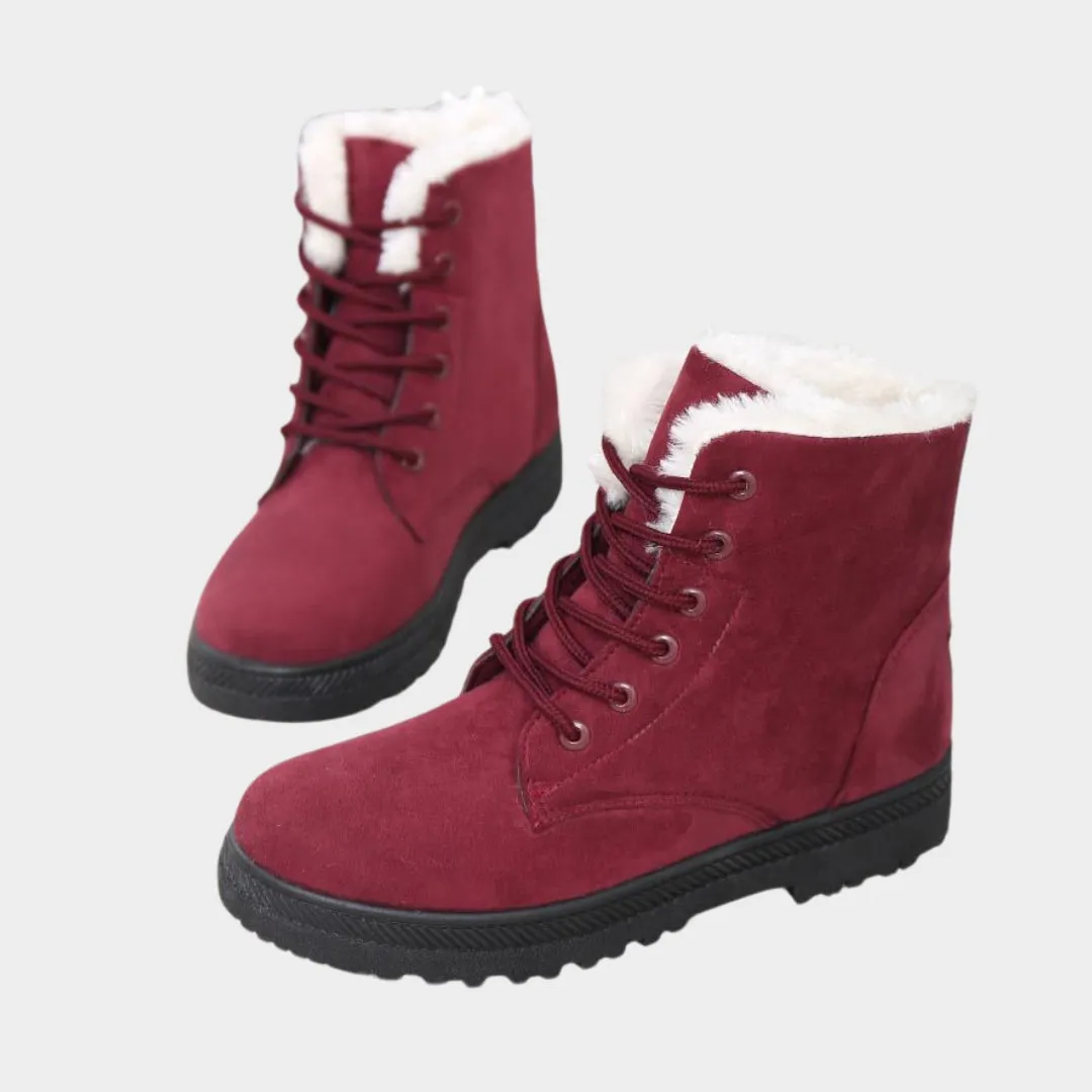 Womens Snow Plush Winter Boots - Flat Platform Keep-Warm Shoes, Fashionable and Comfortable, Yellow, Black, and More