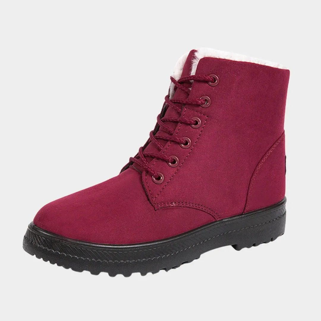 Womens Snow Plush Winter Boots - Flat Platform Keep-Warm Shoes, Fashionable and Comfortable, Yellow, Black, and More